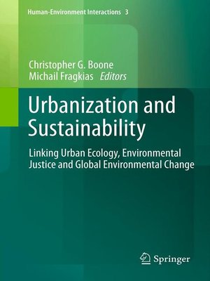 cover image of Urbanization and Sustainability